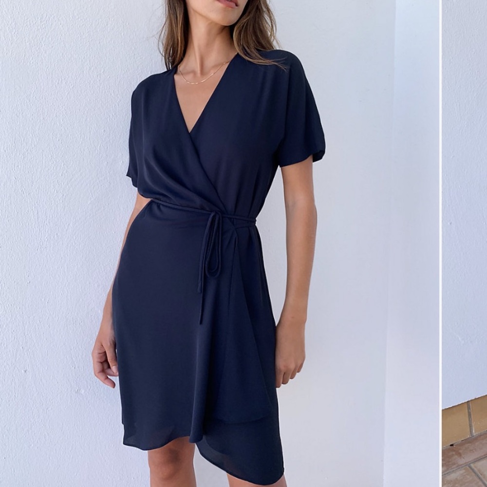 Aritzia Babaton Wallace dress, navy Xs